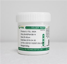 免洗有铅低温锡膏Sn43Pd43Bi14
